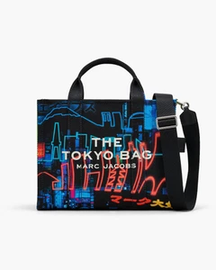 MARC JACOBS The Tokyo Bag The City Canvas 2way Tote Medium black Limited Edition - Picture 1 of 7