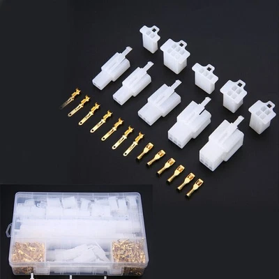 580Pcs Male Female Terminal + 2/3/4/6/9 Pin Housing Connector for Car Motorcycle - Image 1 of 4