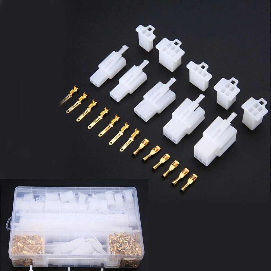 580Pcs Male Female Terminal + 2/3/4/6/9 Pin Housing Connector for Car Motorcycle - Image 1 of 4