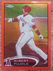 2012 Topps Chrome #80 Albert Pujols Los Angeles Angels Orange Refractor - Bild 1 von 2