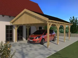 Carport Satteldach NÜRBURG V 500x600cm Bausatz - Bild 1 von 1
