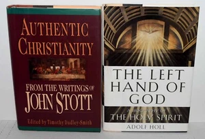 Lot of 2 HC books -The Left Hand of God & Authentic Christianity - Picture 1 of 2