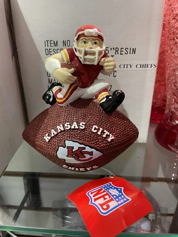 Kansas City Chiefs Resin Mascot Football Paperweight SC Scottish Christmas NFL Cover