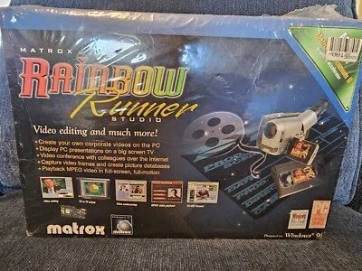 Matrox Graphics Rainbow Runner Studio Millennium 2 Version Sealed Video Editing  - Image 1 of 4