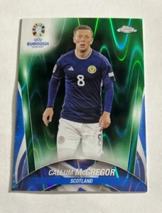 2024 Topps Chrome Euro Callum McGregor Green RayWave - Picture 1 of 2