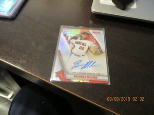 brennan malone rookie auto 2019 bowmans best - Picture 1 of 1