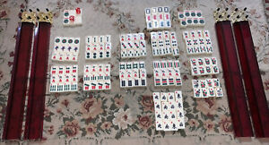American Mahjong Set / No Case, 160 Tiles Translucent Trays