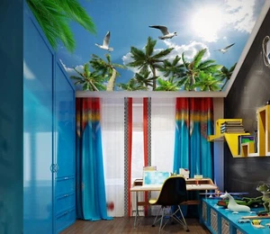 3D Tall Trees G3854 Ceiling WallPaper Murals Wall Print Decal Deco Erin 2023 - Picture 1 of 5