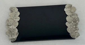 Rare Michael Aram Botanical Leaf Black Granite Cheese Board Tray 14” x 8” - Picture 1 of 8