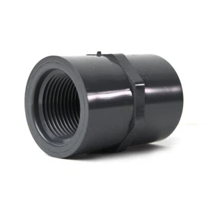 Thrifco 8213768 1 Inch Threaded x Threaded PVC Coupling SCH 80 - Picture 1 of 1