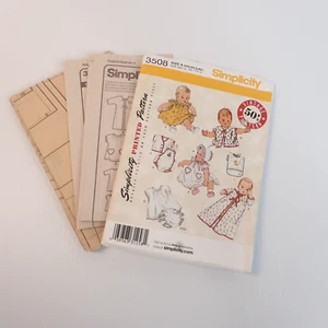 Simplicity Sewing Pattern 3508 Babies' Layette Sz XXS-L UNCUT From 2008 - Picture 1 of 5