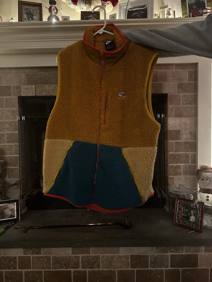 Nike Ropa Deportiva Chaleco Sherpa Para Hombre XL Vellón Piel NUEVO ENVIAR OFERTAS STOCK MUERTO Foto 1 de 4