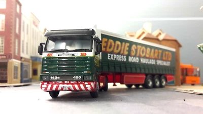 Eddie Stobart Scania 143 1995 Retro R143M Series Lorry Wagon Trailer Hornby 1:76 - Image 1 of 4