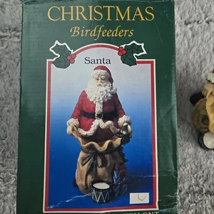 Vintage Christmas Santa Bird Feeder  Collectable Holiday Decor  - Picture 1 of 8