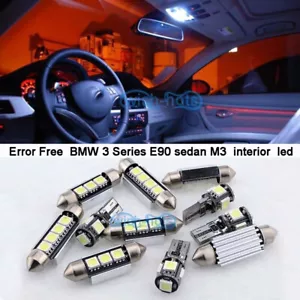 Kit de luz de lámpara LED interior blanca 17 piezas para 06-12 BMW Serie 3 E90 sedán M3 M - Imagen 1 de 7