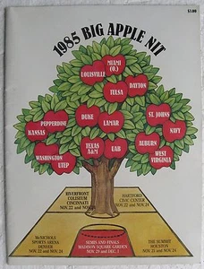 1985 Big Apple NIT Basketball Program (generic) David Robinson Navy, etc. - Picture 1 of 2