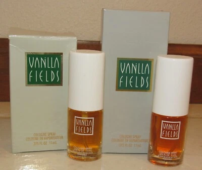 Two mini Coty VANILLA FIELDS Colonia Spray 0.375 OZ 11 ml nuevo en cajas Foto 1 de 2