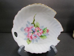 Vintage Schale in Blattform weiß ~ Goldrand ~ Made in Occupied Japan - Bild 1 von 5