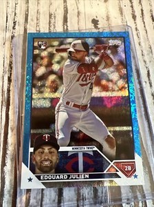 2023 Topps Update EDOUARD JULIEN Minnesota Twins Rookie Blue Foil /999 (PWE)