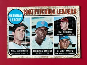 1968 Topps #9 NL Pitching Leaders Jenkins/Bunning/Osteen/McCormick VG/EX (J25) - Bild 1 von 2