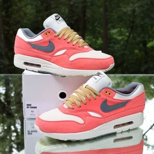 Nike Air Max 1 ID By You Men’s Size 13 Pink Grey White Custom CN9671-991 - Picture 1 of 13