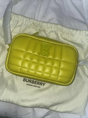 Bolso Bandolera Primavera Burberry Acolchado Lola de Hombro en Cuero Neón Nuevo con Etiquetas Nuevo Foto 1 de 4