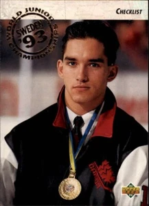 1993-94 Upper Deck Card # 250 World Juniors Checklist Alexandre Daigle MINT - Picture 1 of 2
