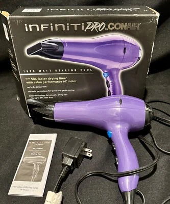 Conair Infinity Pro 1875 Watt Styling Tool Salon Performance AC Motor Hair Dryer - Image 1 of 4