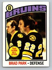 1976-77 Topps Brad Park Boston Bruins #60 NHL Hockey Card