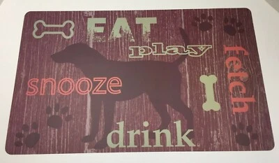 Dog, Cat, or Puppy Feed Placemat, Wipe Clean Pad, 4 Pack - Image 1 of 3