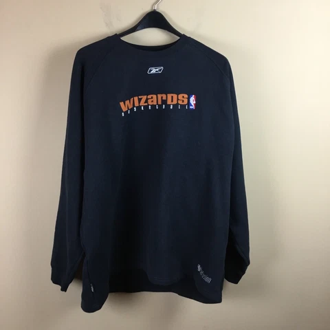 reebok NBA fusion men’s 3XLT black wizards cotton polyester sweatshirt Cover