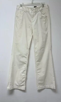 NWT Eddie Bauer Pantalones de terciopelo para mujer Talla 6 Marfil Pierna ancha Bolsillos con cremallera Elástico Foto 1 de 4