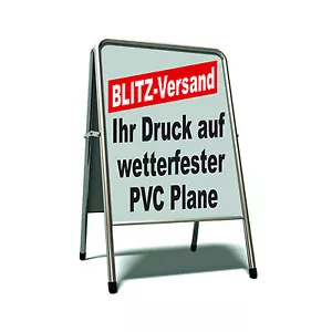 2x DIN A0 PVC Plakat Poster f. Kundenstopper Gehwegaufsteller Klemmrahmen Druck - Bild 1 von 1