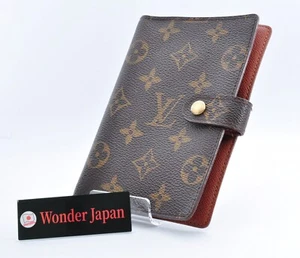 LOUIS VUITTON Monogram Agenda PM Day Planner Cover Brown Auth R20005 SP0050 JPN - Picture 1 of 18