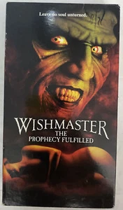 Wishmaster: The Prophecy Fulfilled (VHS 2002) Usado ENVÍO RÁPIDO - Imagen 1 de 7