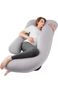 Sasttie Pregnancy Pillows for Sleeping, U Shaped Cooling Full Body Pillow Pregna - Picture 1 of 7