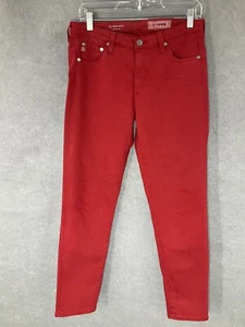 AG Adriano Goldschmied Gr. 29 rot Prima Ankle Cigarette Jeans Hose - Bild 1 von 16