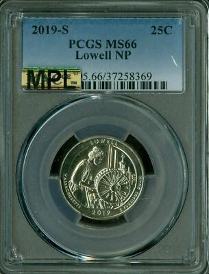 2019 S LOWELL  QUARTER PCGS MS66 MAC MPL PROOFLIKE 2ND FINEST GRADE  * - Image 1 of 2