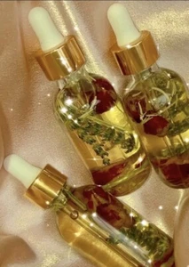 Face Body Hair Oil Rose Lavender Rosemary Rosehip Argan Avocado Oil - Picture 1 of 2