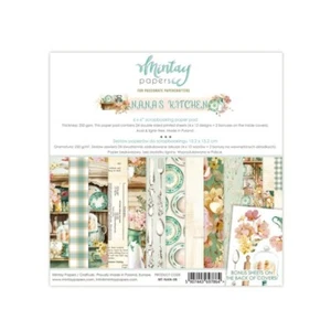 Mintay Papers - Nana's Kitchen - 6x6 Paper Pad 24/pk + Bonus Sheets Scrapbook - Picture 1 of 7