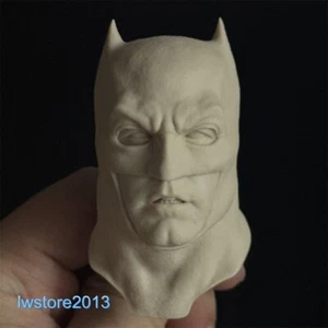1:6 Man Bruce Wayne Head Sculpt Carved For 12" Male Action Figure Body Toys - Picture 1 of 3