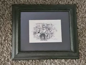 Old America Store Tommy Thompson 1985 Jazz on The Menu Framed Art Picture 11×13 - Picture 1 of 13