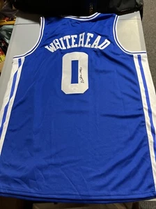 Dariq Whitehead Signed Autographed Duke Blue Devils Jersey JSA COA Xl - Picture 1 of 8