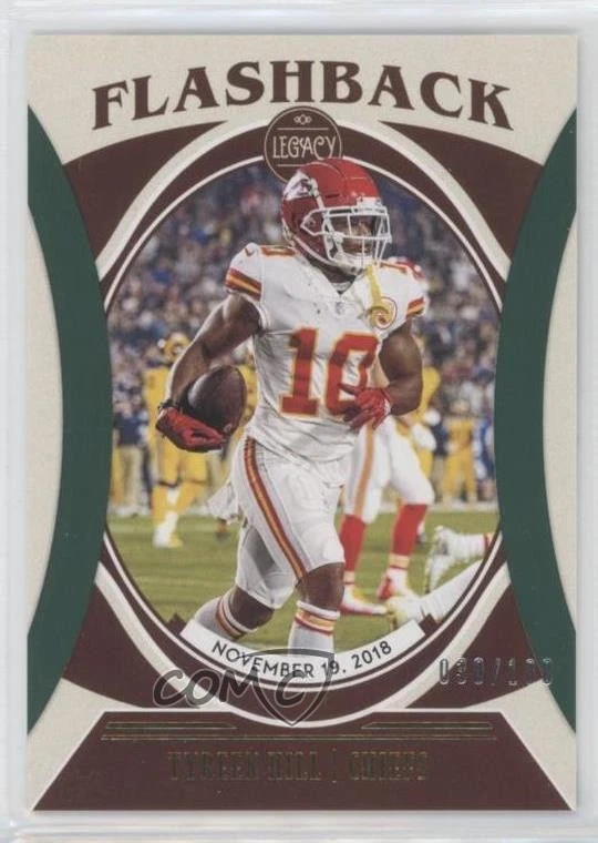 2021 Panini Legacy Flashback Green /100 Tyreek Hill #FB-6 - Image 1 of 2