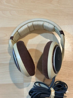 Sennheiser HD 598 Tan / Brown Open Back Stereo Headphones - Image 1 of 4