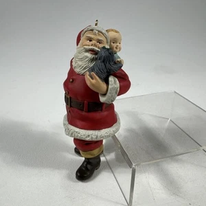 Santa Delivers Love, The Santa And Child Series, 1991 Enesco Christmas Ornament - Picture 1 of 5