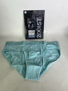 2xist Luxe Dream Low Rise Brief Underwear Aqua Haze Blue Mens Size L - Picture 1 of 5