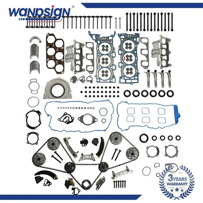 Kit de cadena de distribución con VVT, cojinete, juego de juntas de culata para Buick Cadillac CTS 2,8 3,6 L Foto 1 de 4