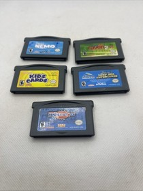 Lot of 5 Game Boy Advance GBA Game Cartridges Only Tested Cleaned, & Working