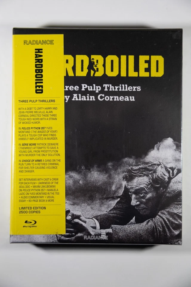 HARDBOLIED THREE PULP THRILLERS Limited Edition w/Book (Blu-Ray) RADIANCE